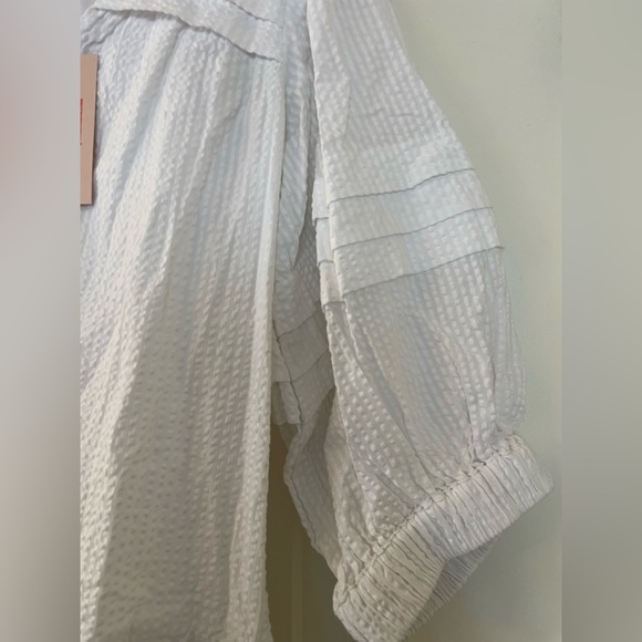 NWT Seraphina London Midi Pleat Dress in white - Picture 5 of 6